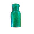 Mini Vintage Emerald Green Bottle