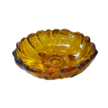 Vintage Retro Flower Shaped Footed Indiana Glass Colony Sunflower Petals Salad Bowl