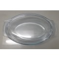Large Marinex Glass Oval Baking Dish