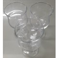 Vintage 3 x Wine Glasses