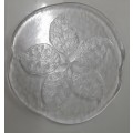 Flat Glass Art Leaf Plate