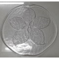 Flat Glass Art Leaf Plate