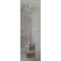 Vintage Glass Bud Vase Rare With Bubble In Bottom