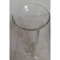 Vintage Glass Bud Vase Rare With Bubble In Bottom