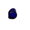 Optrex Garde La Vue Blue Cobalt Glass Eye Wash Cup + Eye Wash Cup On Stem