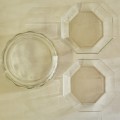 France Arcoroc round salad dish and two octoside dishes