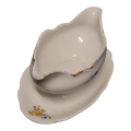 Porcelain/Sauce Boat/Gravy Boat with Attached Underplate