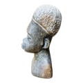 African man head - Soapstone art.
