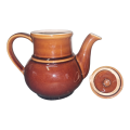 Vintage Brown England Ceramic Teapot