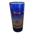 Cobalt Blue and Gold Wien Souvenir Drinking Glass