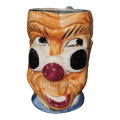 Toby Mug Clown Mug Cup Multicolored Vintage Parrot Handle