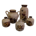 Vintage Ceramic Pottery Vase set
