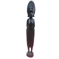 Handcrafted Black Wood African Lady