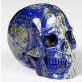 Lapis Lazuli Carved Crystal Skull