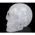 Rock Quartz Carved Crystal Skull