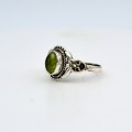 Peridots Sterling Silver Ring