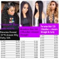 Peruvian Hair Wig Straight 14 inch with 3 Way Closure 12A