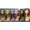 Peruvian lace frontal Hair Wig t-part Straight 12 inch chose your colour. 12A