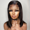 Brazilian Hair Wig with 4x4 3way lace closure Black 14inch Bob  . Grade 12A