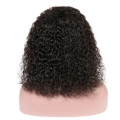 Peruvian Hair Wig with 4x4 1 way closure deep Curly 16 inch. 12A