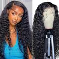 Ear to Ear Lace Frontal 13x4 wig Peruvian Hair Wig Curly 10inch. 12A