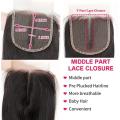 Brazilian Hair 3 Bundles 10inch and 4x4 1 way lace closure.12A