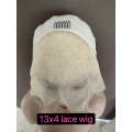 Ear to ear lace Frontal 8inch 13x4 Peruvian Hair Wig blonde. 12A