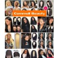 Ear to ear peruvian Hair Wig 13x4 lace Frontal Ombre Gray 12 inch. Grade 12A