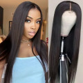 Peruvian Hair Wig Straight 16 inch Wig with 4x4 3 Way Closure. 12A