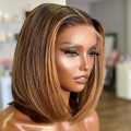 Ear to ear Lace Frontal 13x4 Peruvian Hair Wig 8inch brown. 12A