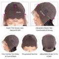 Ear to ear Lace Frontal 13x4 Peruvian Hair Wig 8inch brown. 12A
