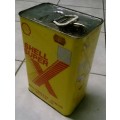 Old Shell Super X Multigraad 20W/50 Motorolie 5l Tin