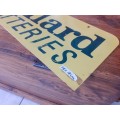 Old Litho Printed Willard Battery Sign