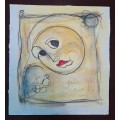 Ben Macala - Face - Pastel on artist paper.