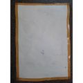 Frans Claerhout - LARGE Mixed Media on paper - Signed on back in pen