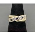 Beautiful Sapphire and diamond ladies ring