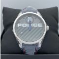 Police Gents Grille Blue Leather strap  *Brand new unworn* !!