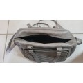 Beautiful Handbag tanned grey `leather`