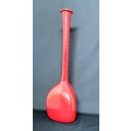 Vintage hand blown very large red tall stem Vase - made in Italy