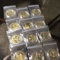 12 Zodiac coins each layered in 24KT gold bid for all 12
