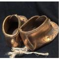 Ornament Coppered baby booties