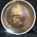 Plate display Man with the golden helmet