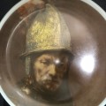 Plate display Man with the golden helmet