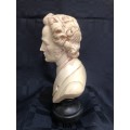 Figurine Chopin bust marble/resin