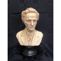 Figurine Chopin bust marble/resin