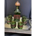 Decanter glasses tray