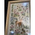 Framed Tapestry small stitch wall hanging