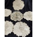 Coasters/doilies embroidered