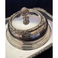 Butter dish silver plated