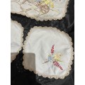 Traycloth/dresser set embroidered (CC)